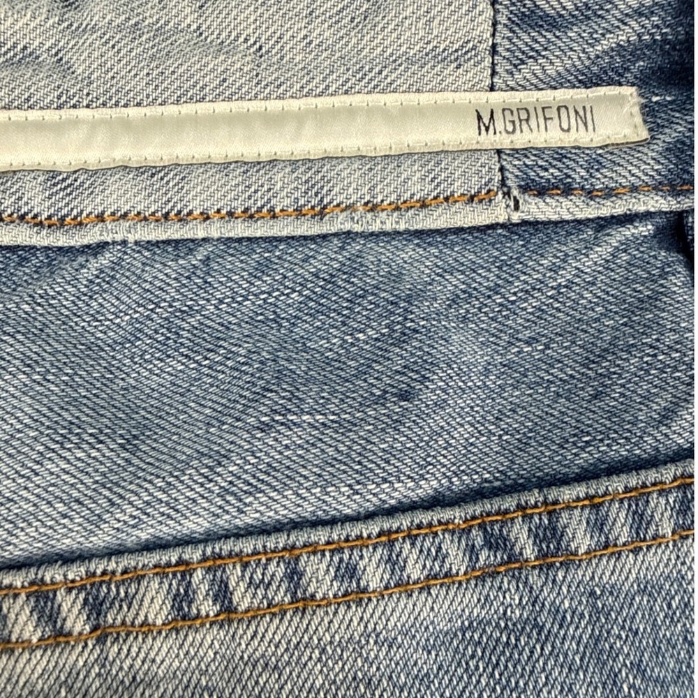 Mauro Grifoni Jeans Mens 36 Light Blue Distressed EUC - Picture 9 of 10